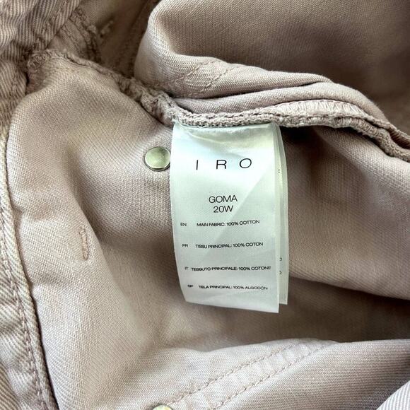 EUC IRO Paris Goma High-Rise Straight Leg Jeans Light Pink FR 40 US 8 Pastel Y2K - Picture 13 of 16